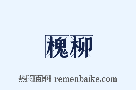 槐柳是什么意思的图片